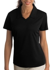 NIKE Polo Shirt, Ladies Dri-Fit Micro Pique, ERS-2XL in Black - Click Image to Close
